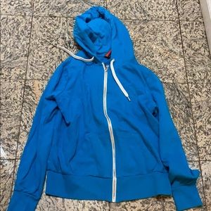 womans hooded zipper sweatshirt